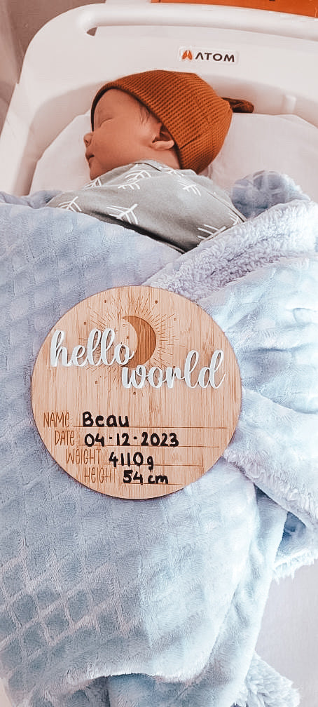 Hello World Announcement Plaque