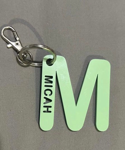 Personalised Acrylic Name Keyring