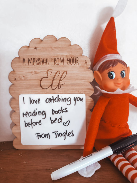 Elf on the shelf whiteboard