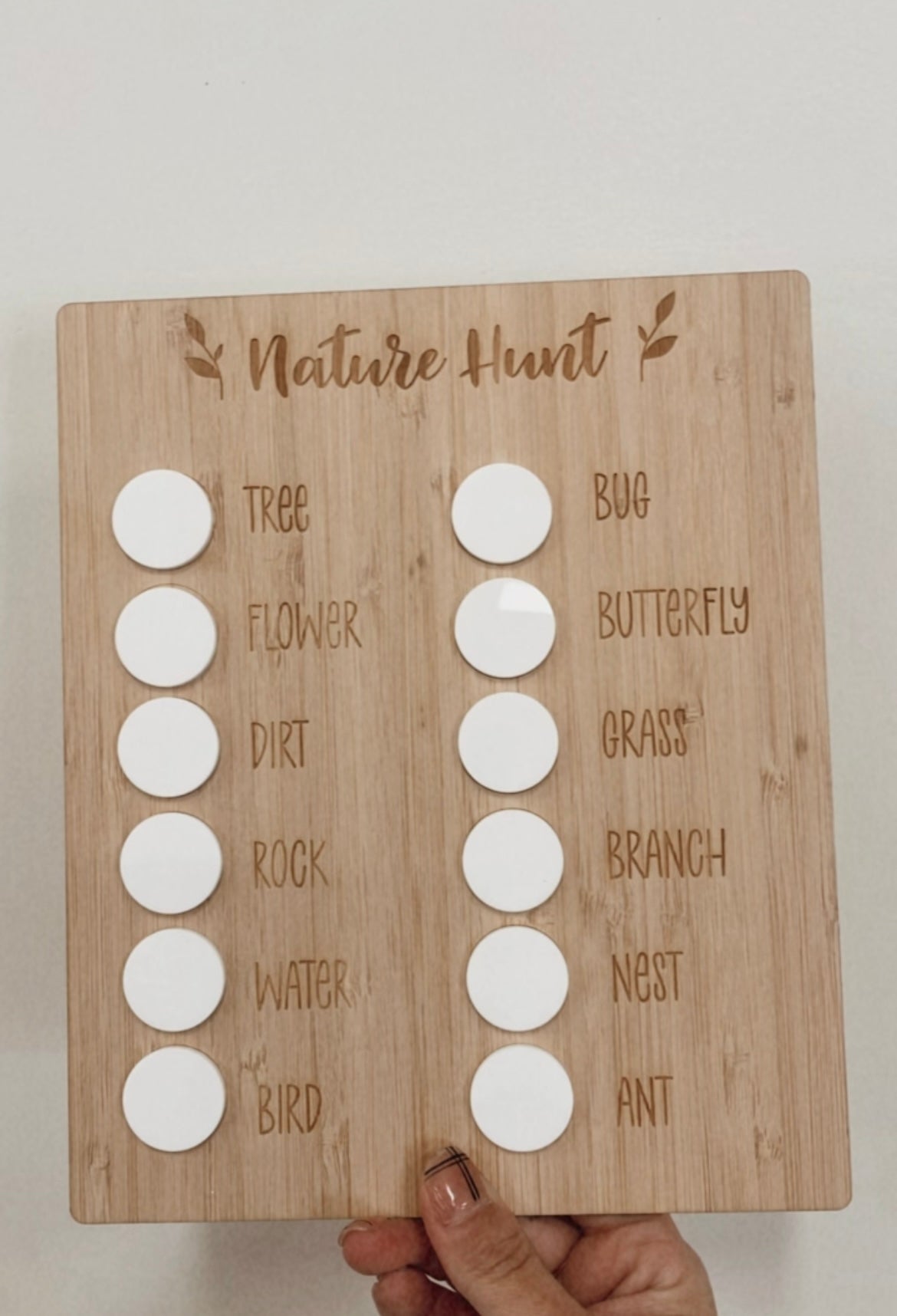 Nature Scavenger Hunt Board