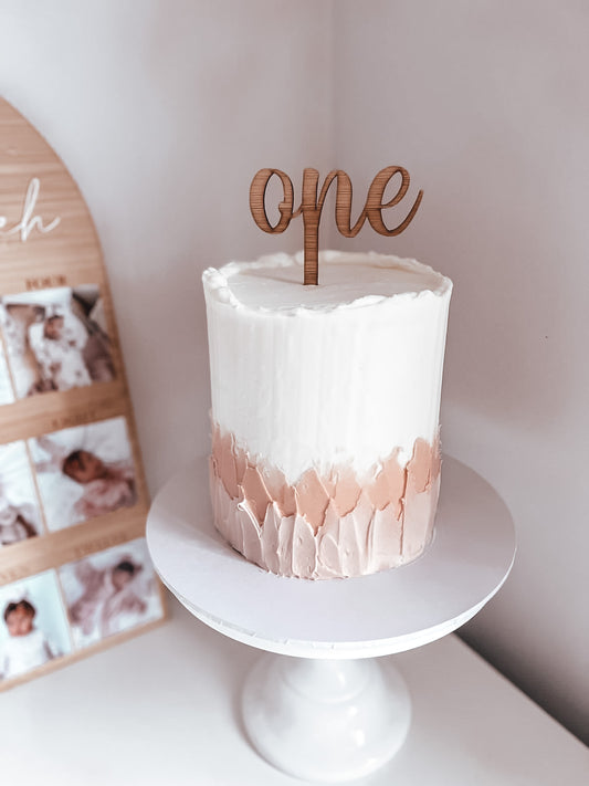 Number cake topper